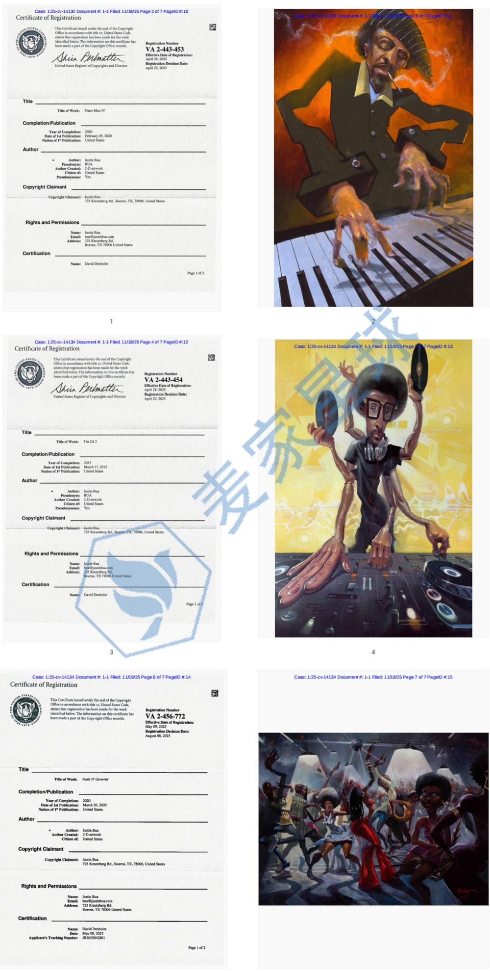 Justin Bua Copyrights