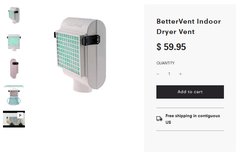 BetterVent Indoor Drying Vent Product