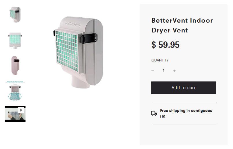 BetterVent Indoor Drying Vent Product