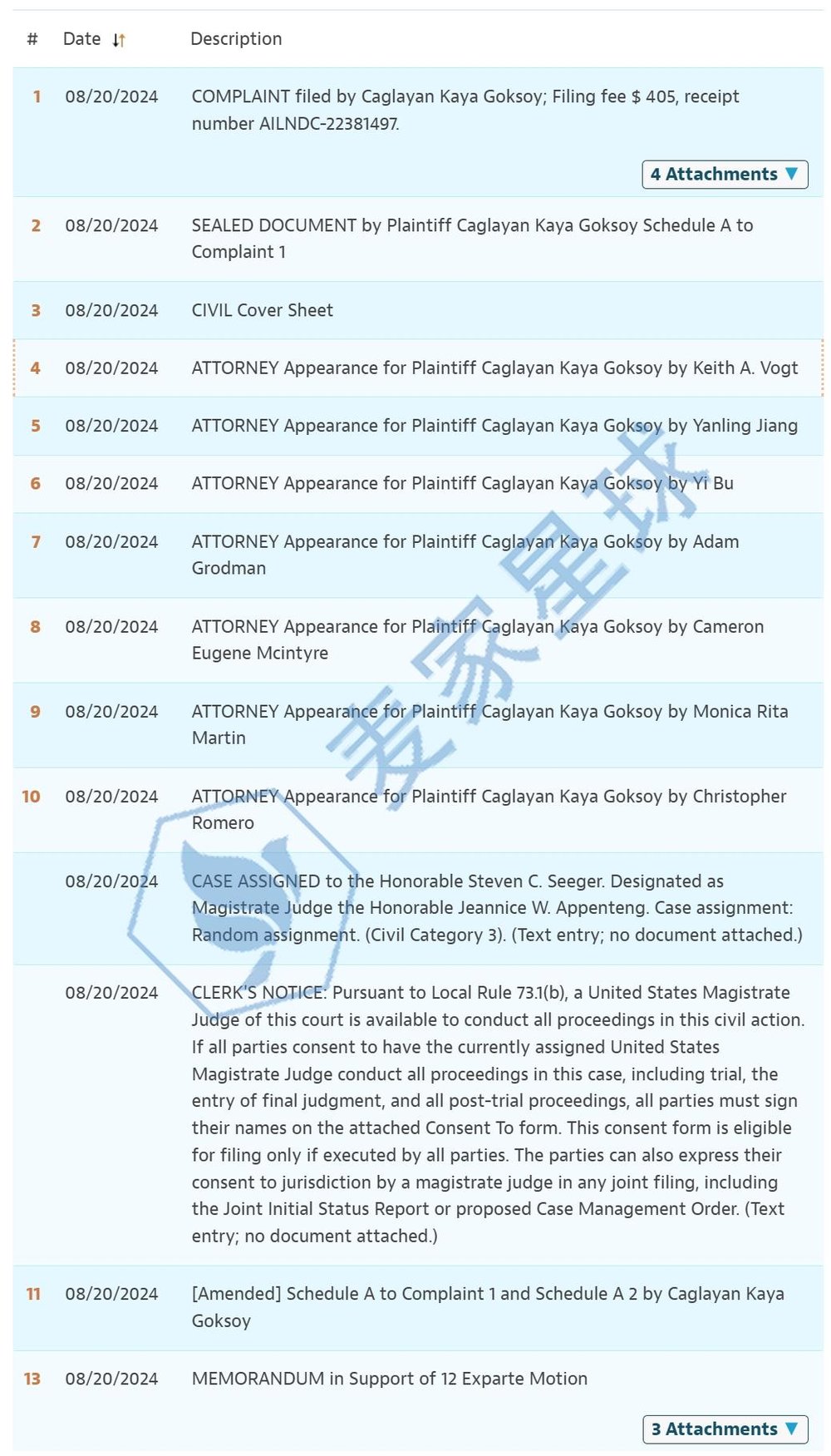 Caglayan Kaya Goksoy Copyrights Lawsuit