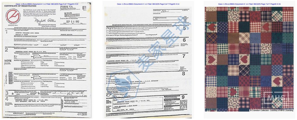 Cranston Print Works Company flags copyrights2