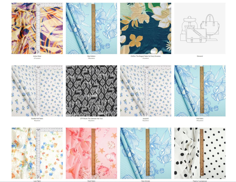 Fabric Selection Pattern Copyrights Cover