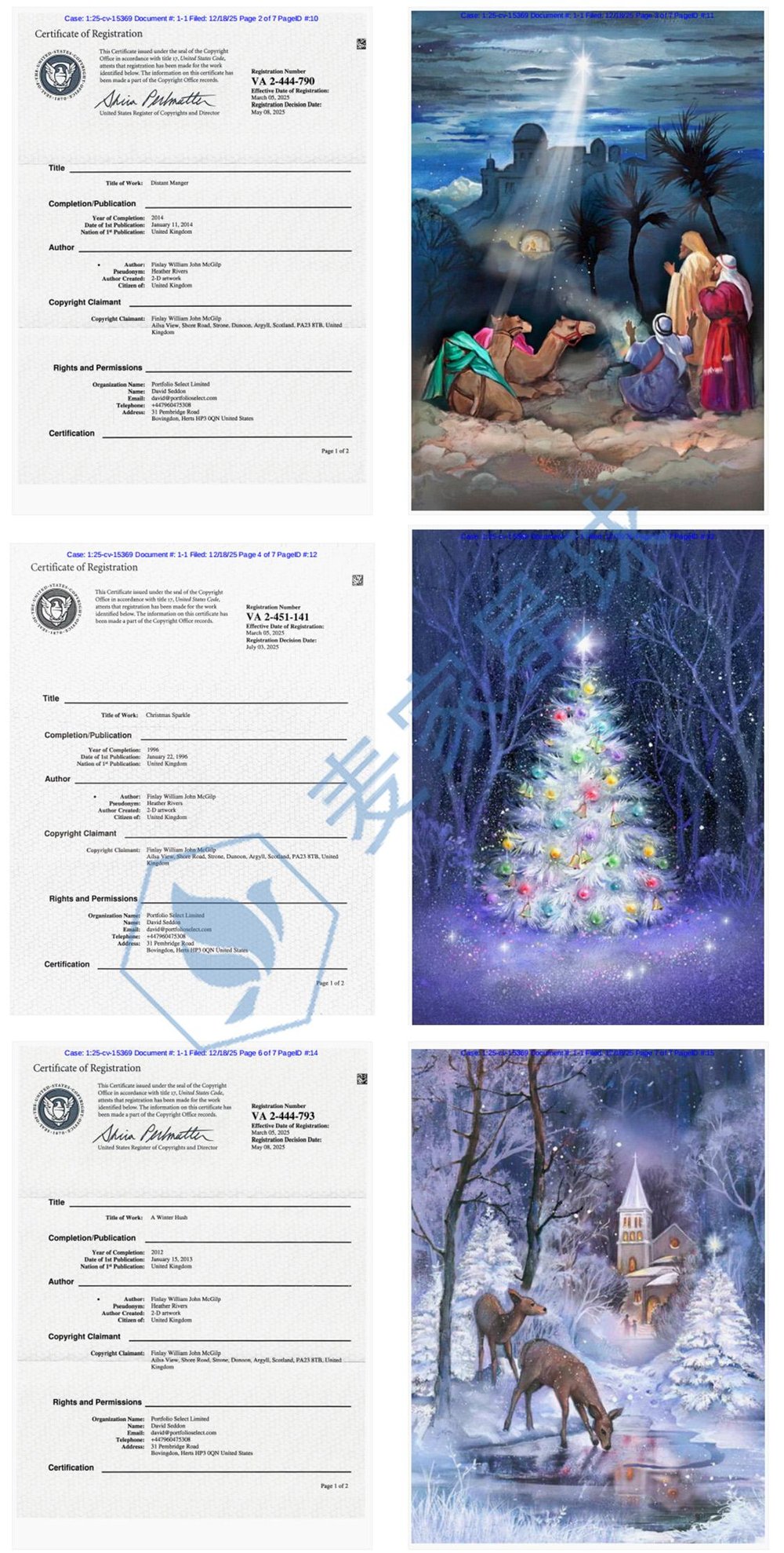 Finlay William John McGilp Copyrights