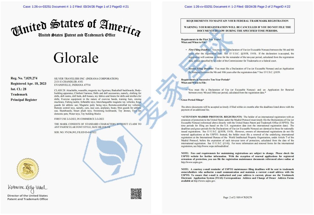 Glorale trademark