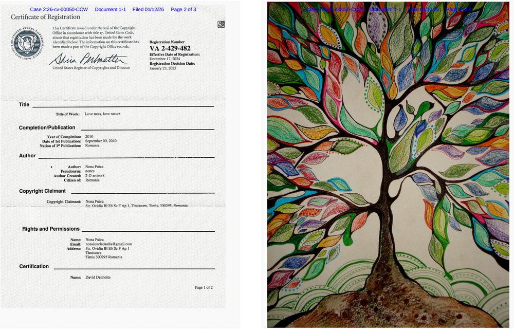 Love trees, love nature copyrights