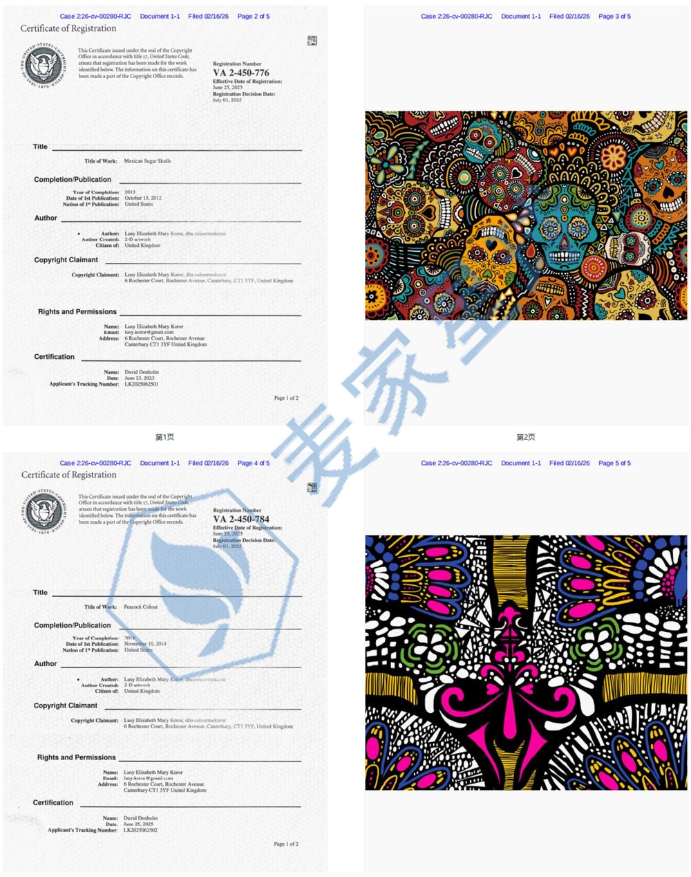 Lusy Elizabeth Mary Koror Copyrights