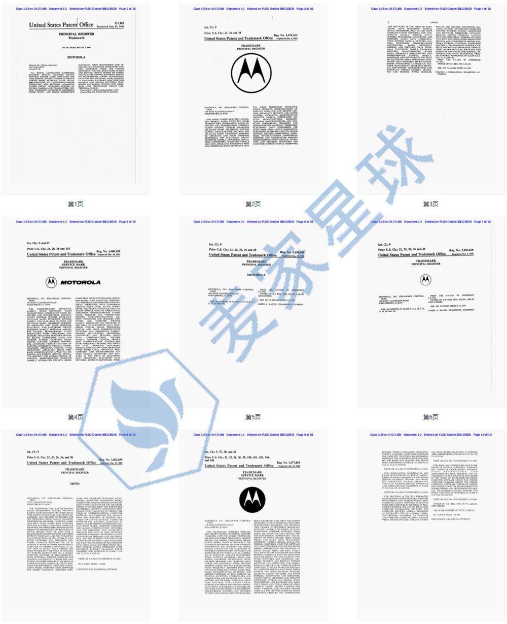 MOTOROLA TRAEDMARK