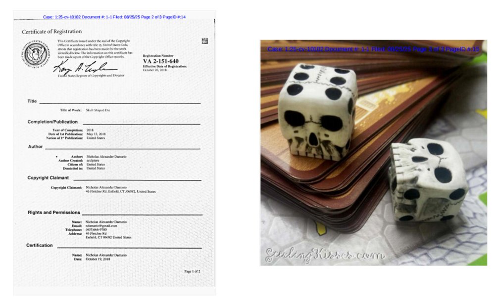 Nicholas Alexander Damario Skull Dice