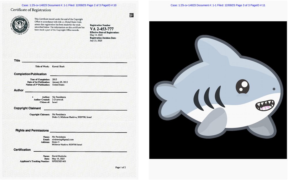 Nir Perelshtein Shark Copyright