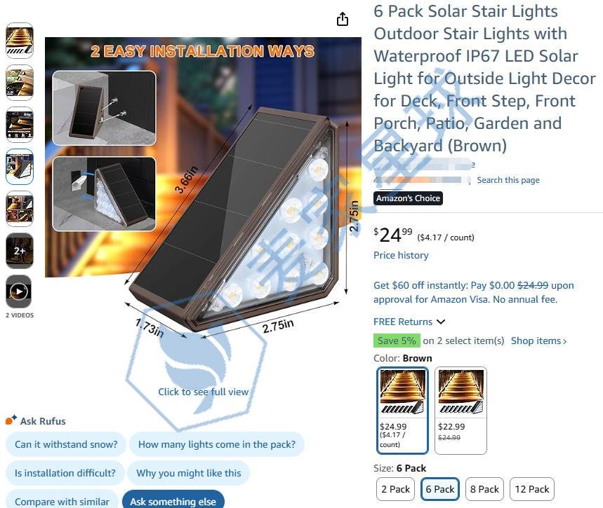 Solar Stair Lights