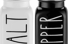White Salt and Pepper Shakers Set by Brighter Barns