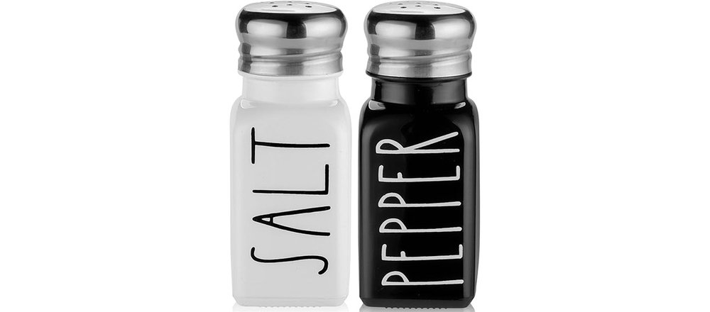 White Salt and Pepper Shakers Set by Brighter Barns copyright