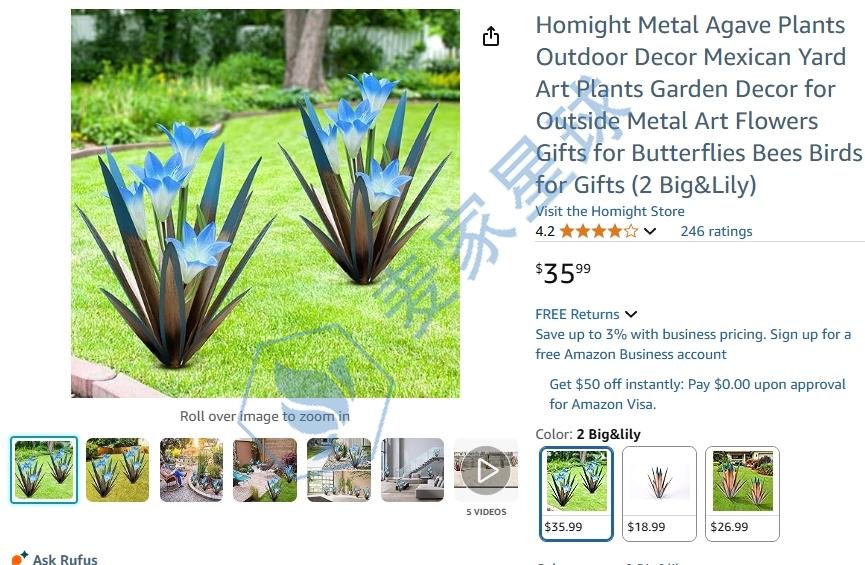 artififical plants listing