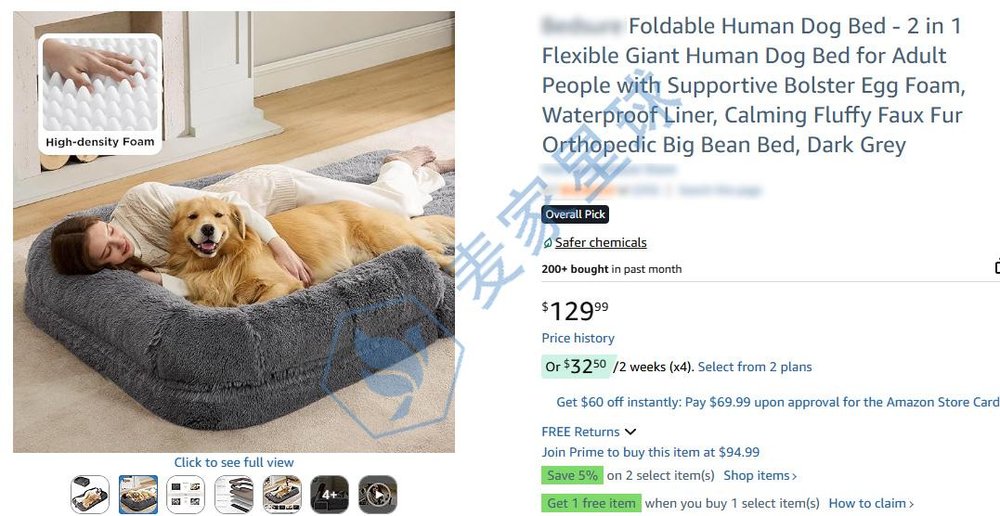 foldable human dog bed
