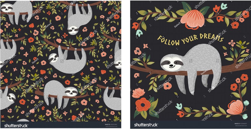 funny sloth copyrights