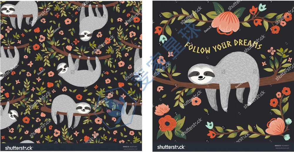 funny sloth copyrights