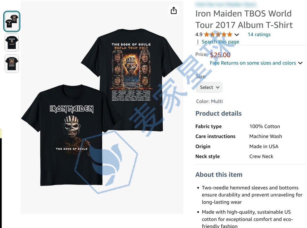 iron maiden infringing lawsuit