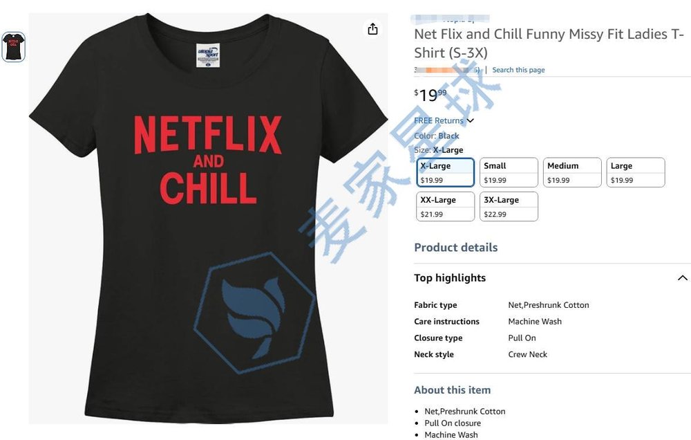 netflix tshirt on amazon
