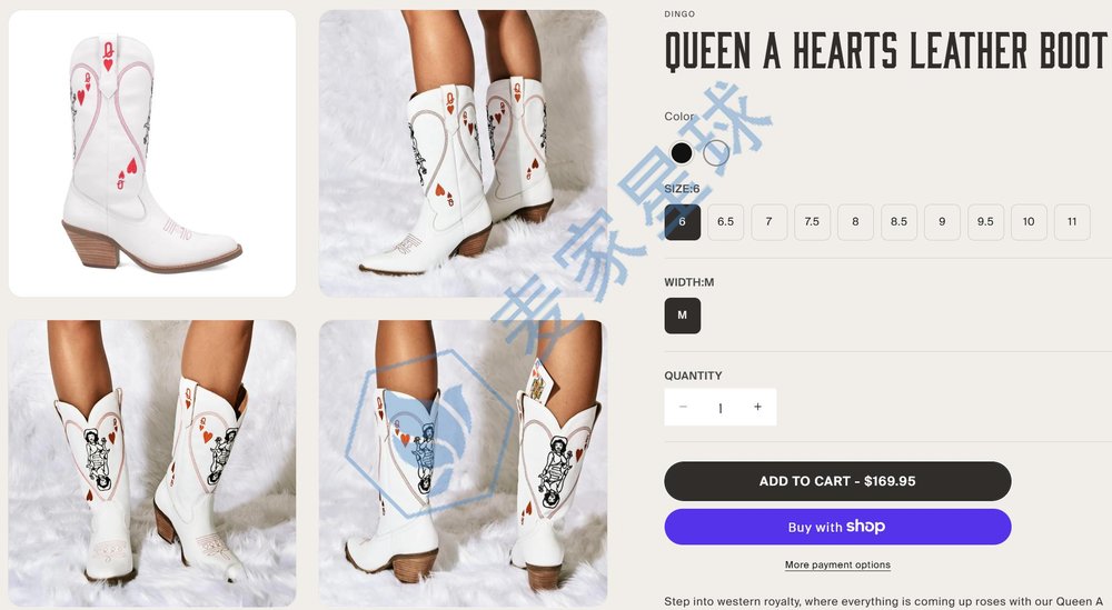 queen a hearts leather boots