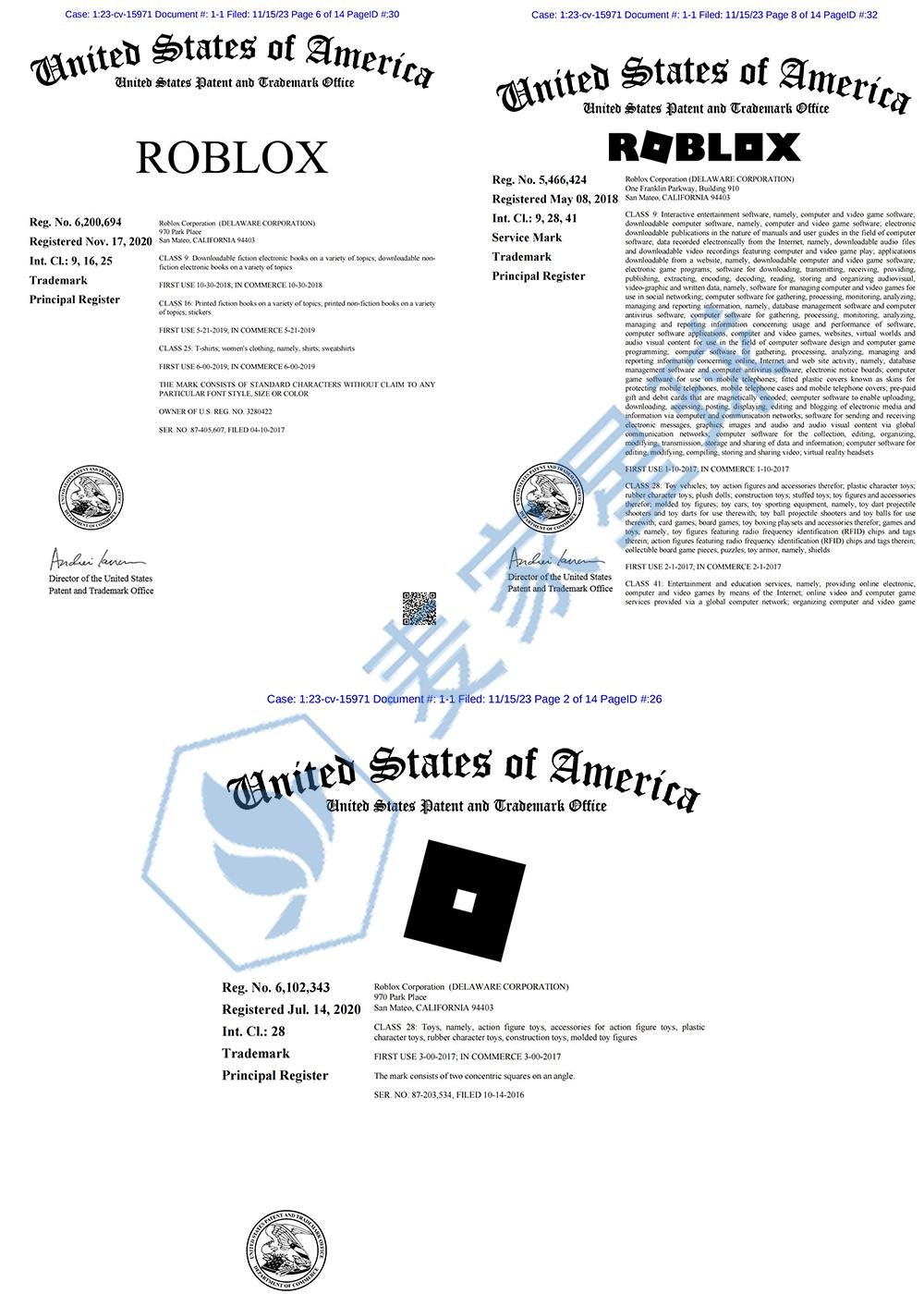 roblox trademark