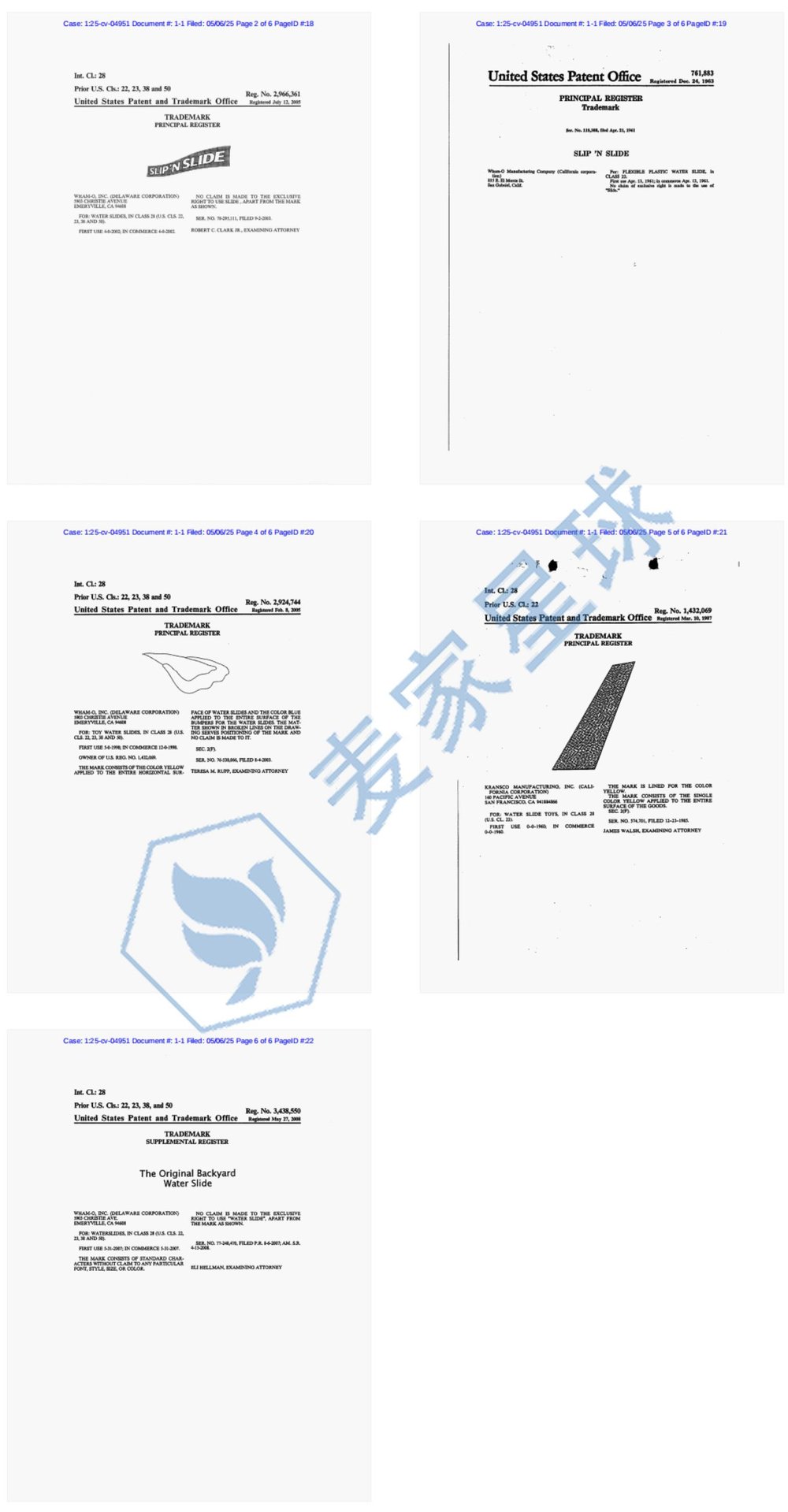 slip'n slide trademarks