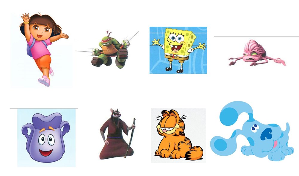 tmnt dora garfield blue's clues_cover