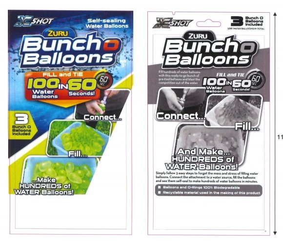 zuru bunch o balloons copyrights